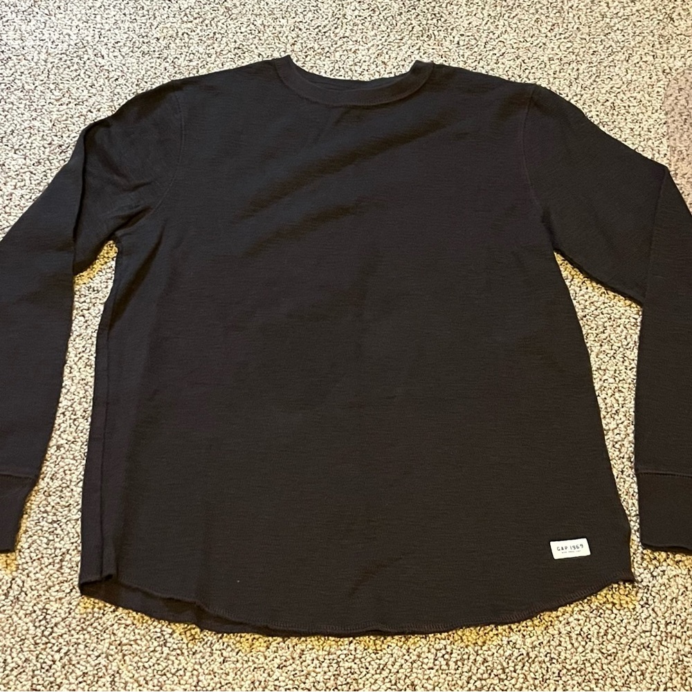 Waffle Knit Long Sleeve Shirt